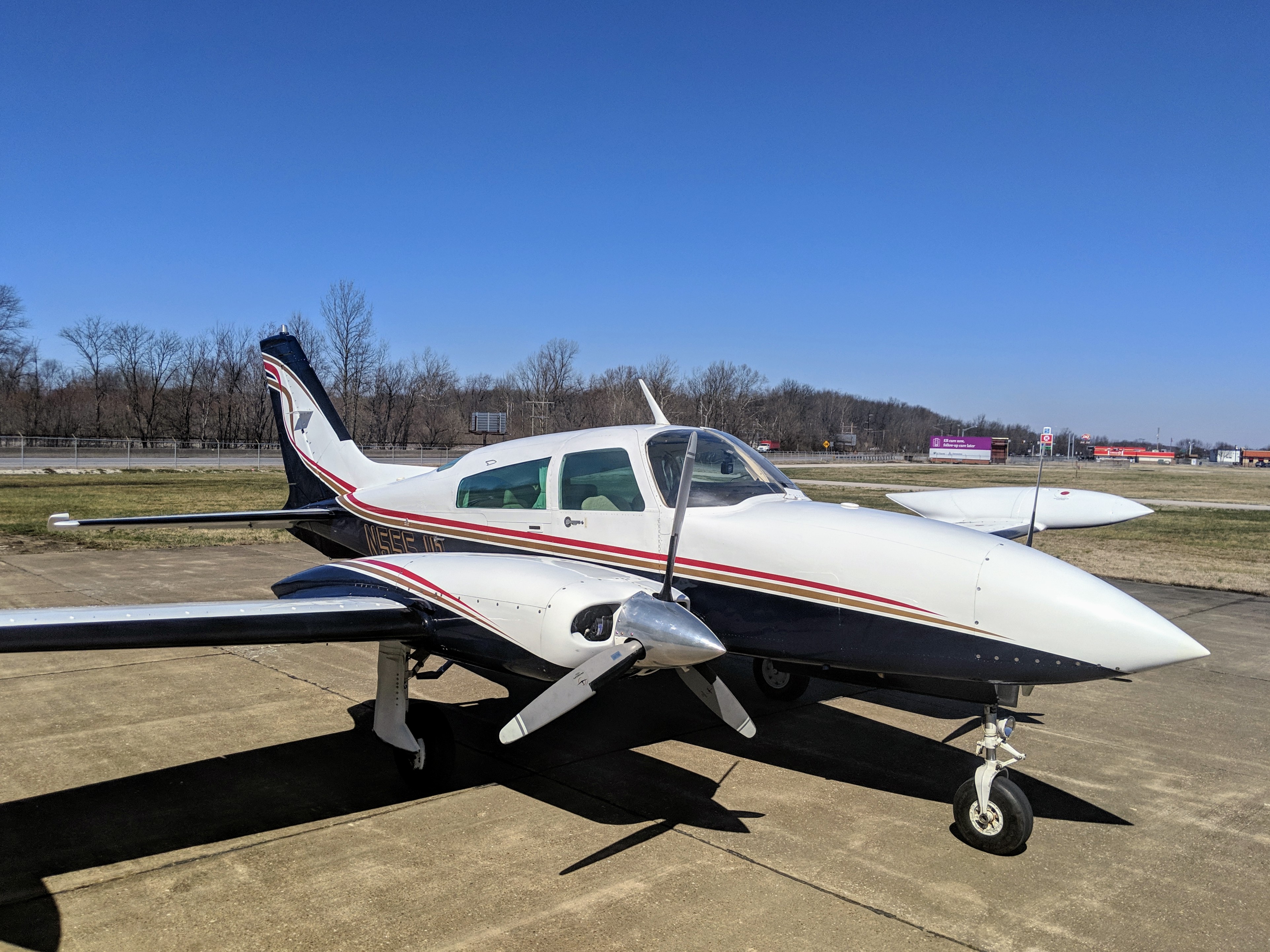 the plane